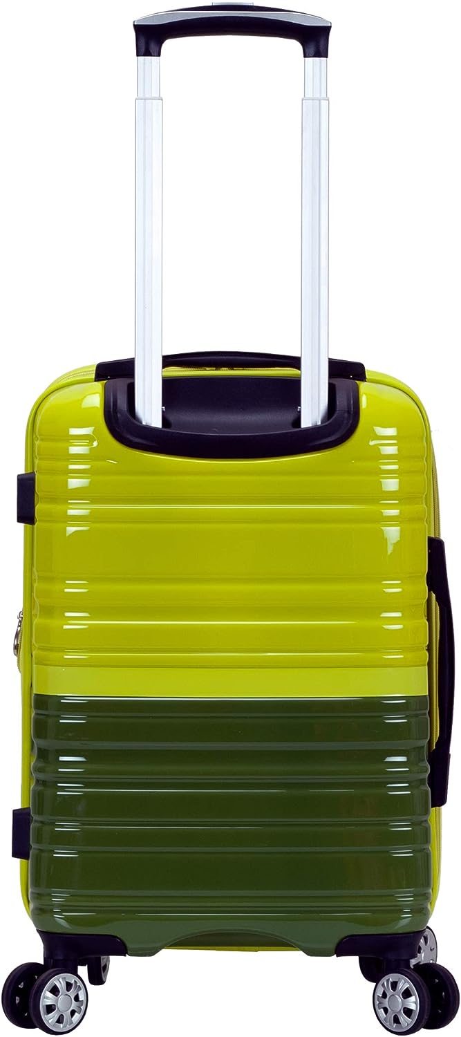 Rockland Melbourne Hardside Expandable Spinner Wheel Luggage, Purple, Carry-On 20-Inch - Image 4